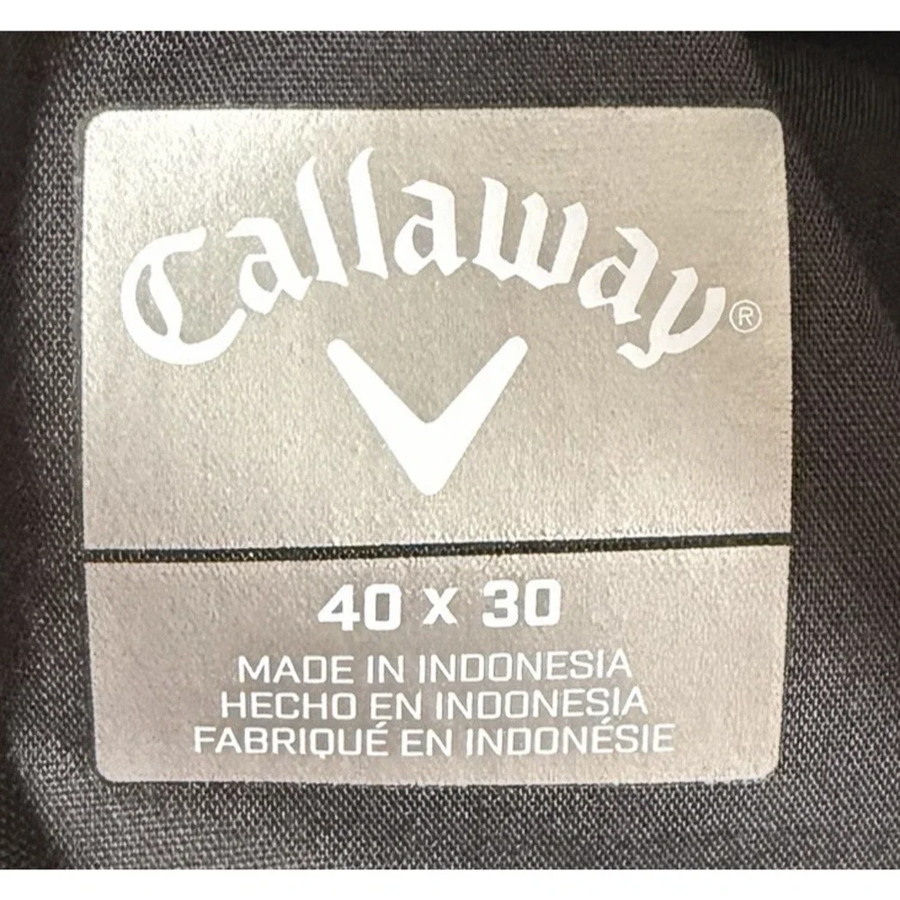 Callaway Performance‎ Opti Dri Men's Golf Pants Sz 40x30 Dark Gray Stretch Chino
